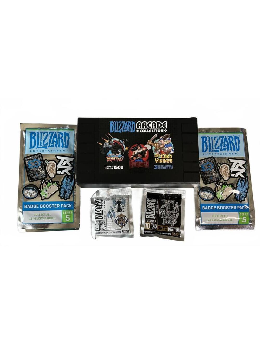 Lot of Blizzard Arcade Collection Limited Edition Pins and Badge Series 5,8 & 10
